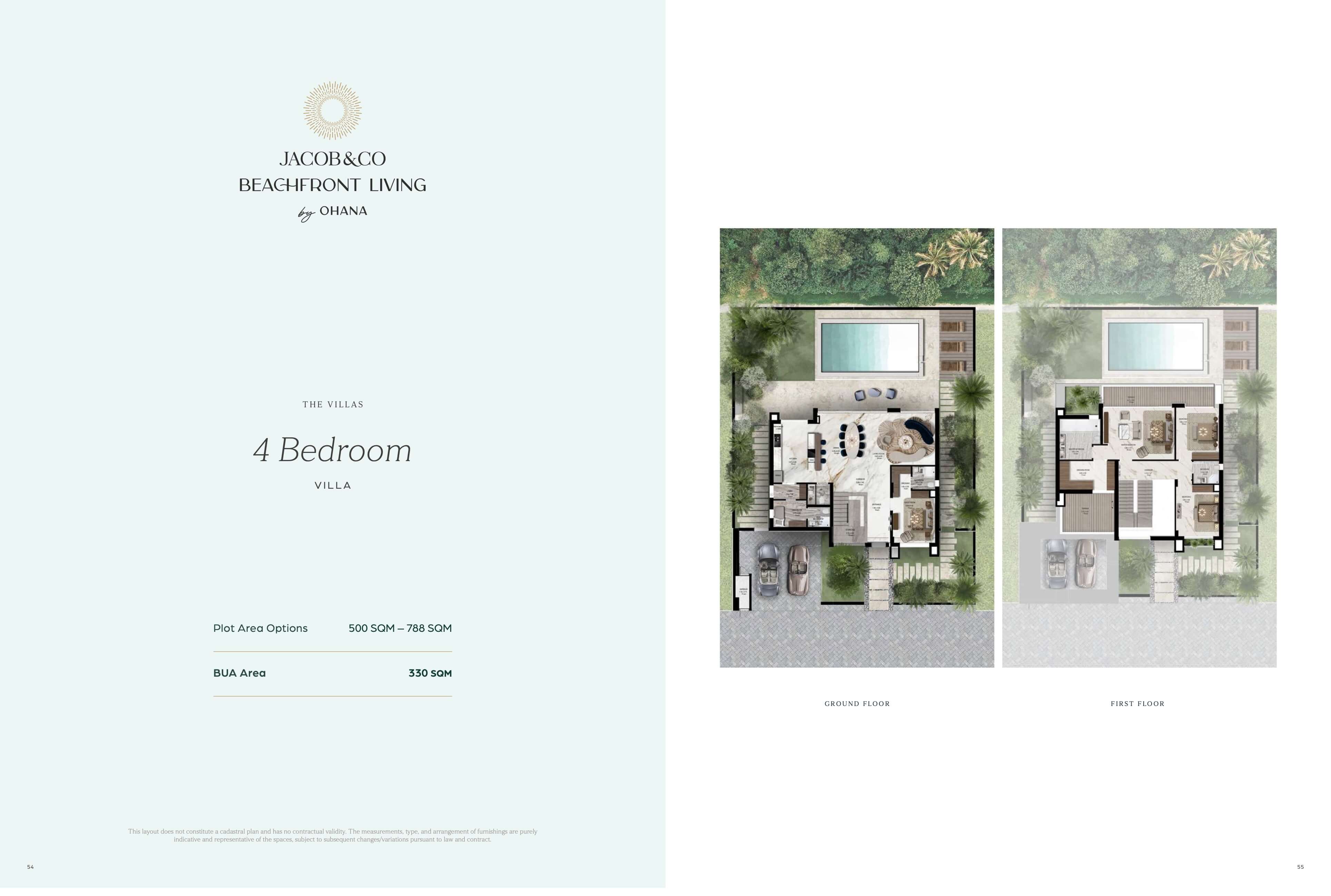 4 Bedroom Villa Floor Plan