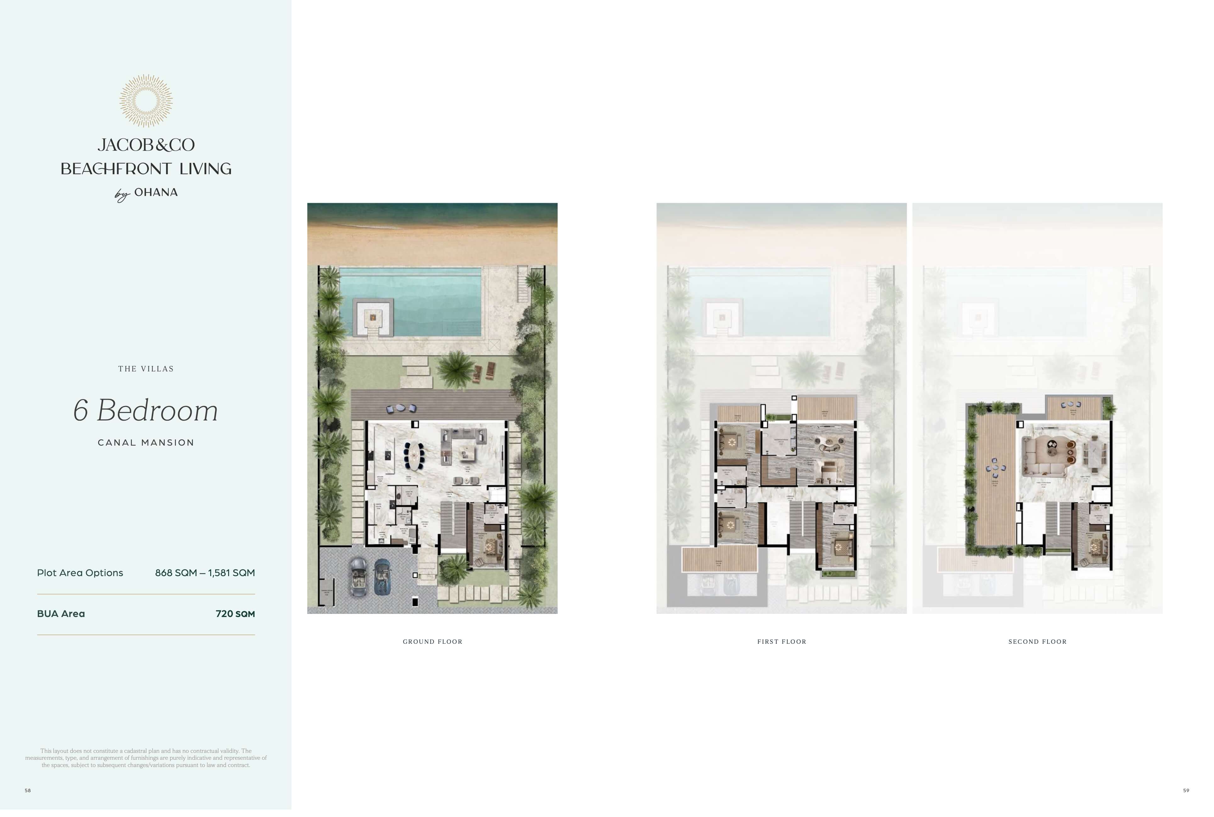 6 Bedroom Canal Villa Floor Plan