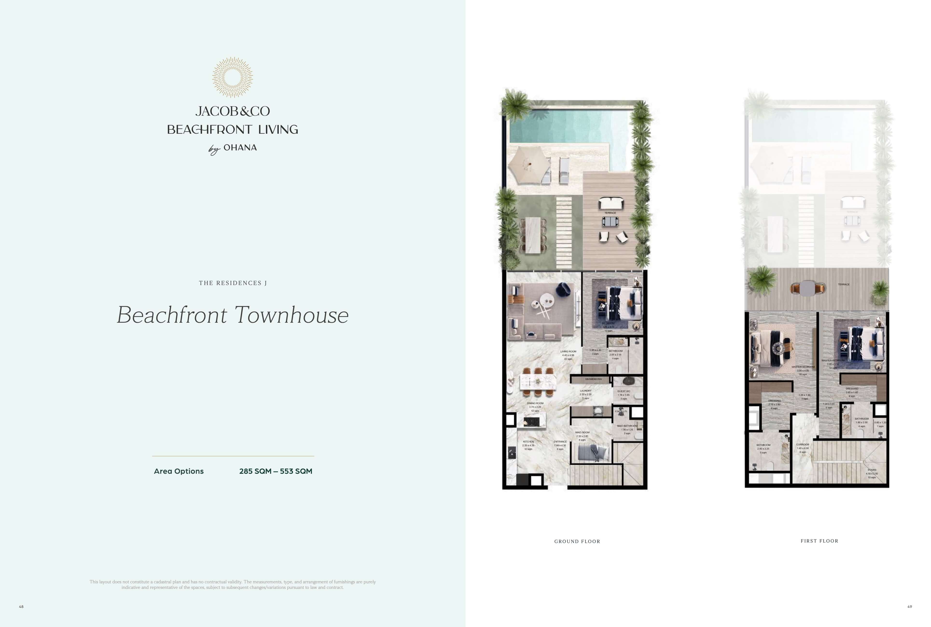 Beachfront Townhouse Floor Plan