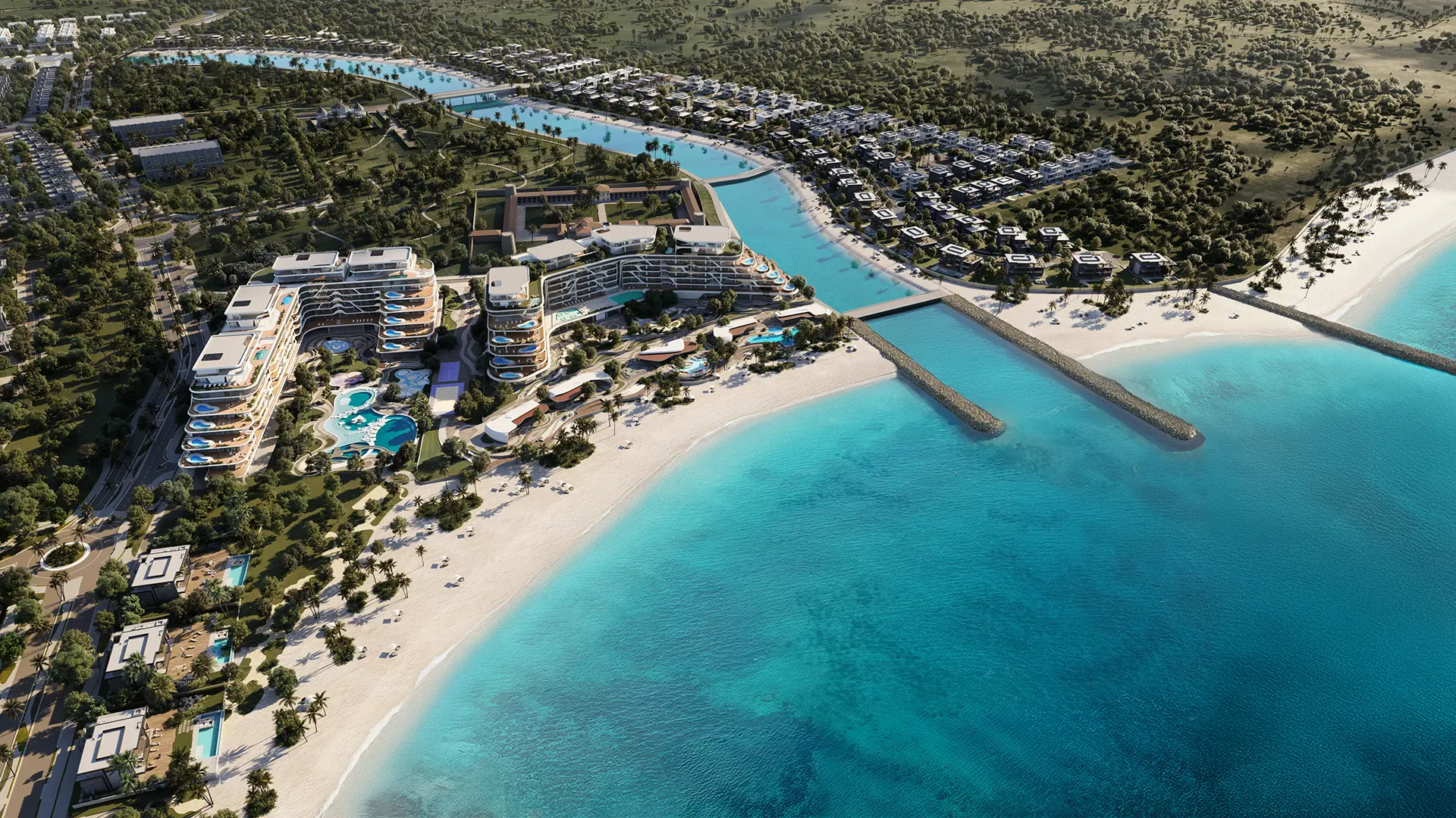 Birdview of Jacob & Co Beachfront Living by Ohana