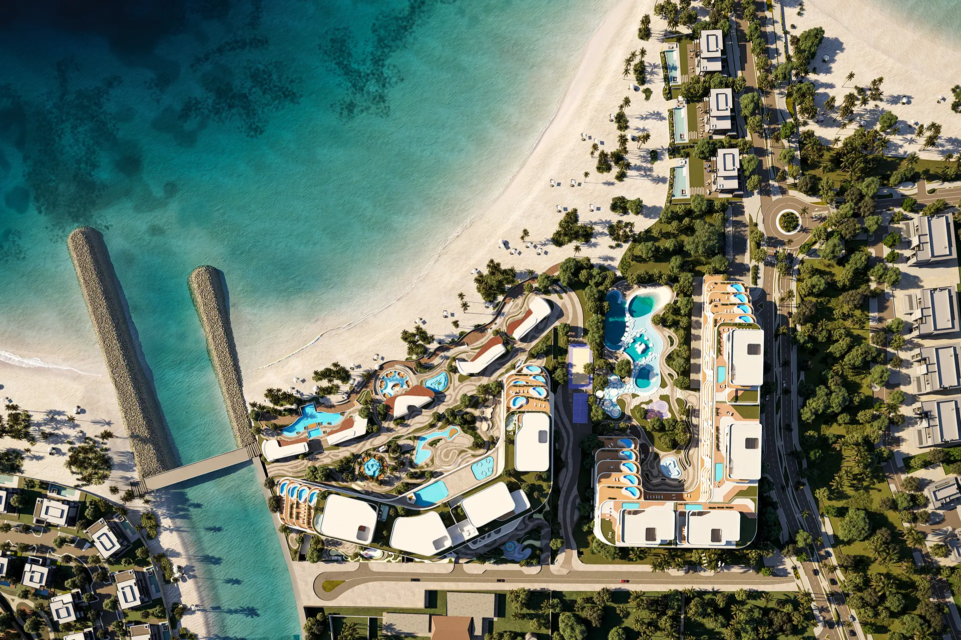 Exterior Zenit View of Jacob & Co Beachfront Living by Ohana