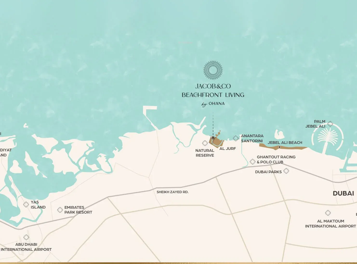 Jacob & Co Beachfront Living by Ohana Location Map