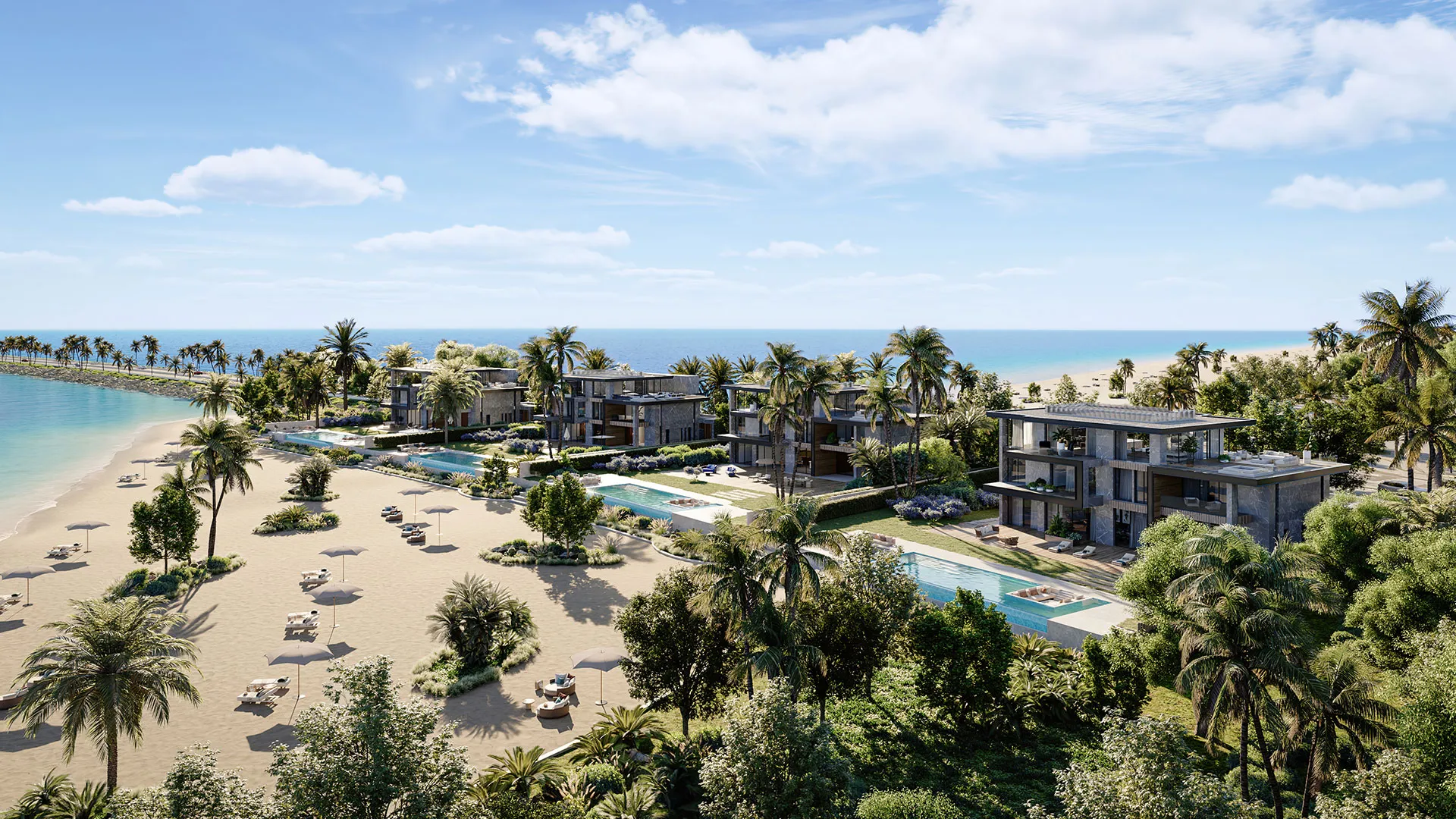 Beachfront Mansion Exterior Elevation